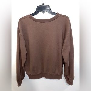 Brown Zara crewneck